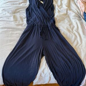 Max Studio Deep Blue Jumpsuit- XL -